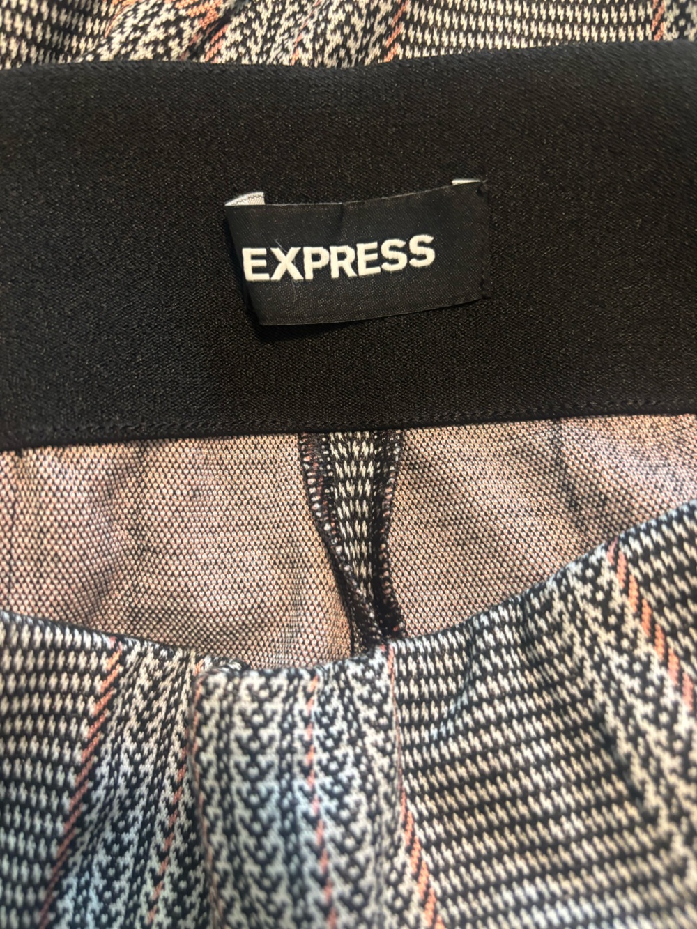 Express High Rise Wide Leg Plaid Pants XS - Picture 5 of 7